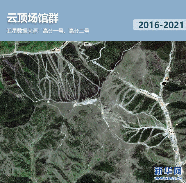 衛(wèi)星見證，這里如何變身“冬奧小城”