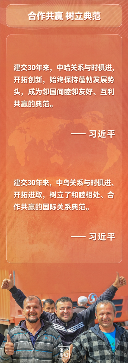 第一報(bào)道 | 建交三十年，習(xí)主席這樣評(píng)價(jià)與中亞五國(guó)關(guān)系