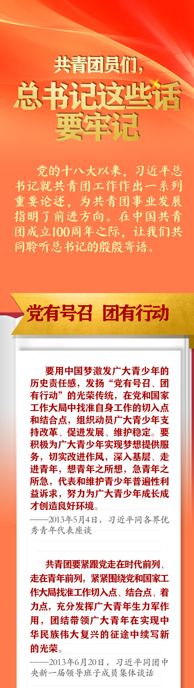 手繪長卷 | 共青團(tuán)員們，總書記這些話要牢記