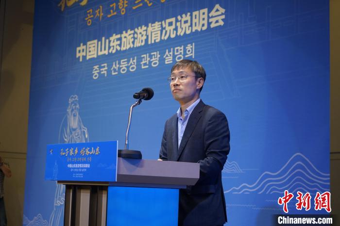 首爾市政府觀光體育局局長(zhǎng)金英渙致辭?！⑿?攝