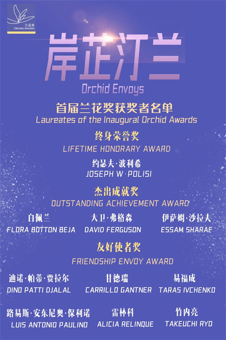 首屆蘭花獎獲獎?wù)呙麊巍?巴西圣保羅州立大學孔子學院供圖。（來源：人民畫報）