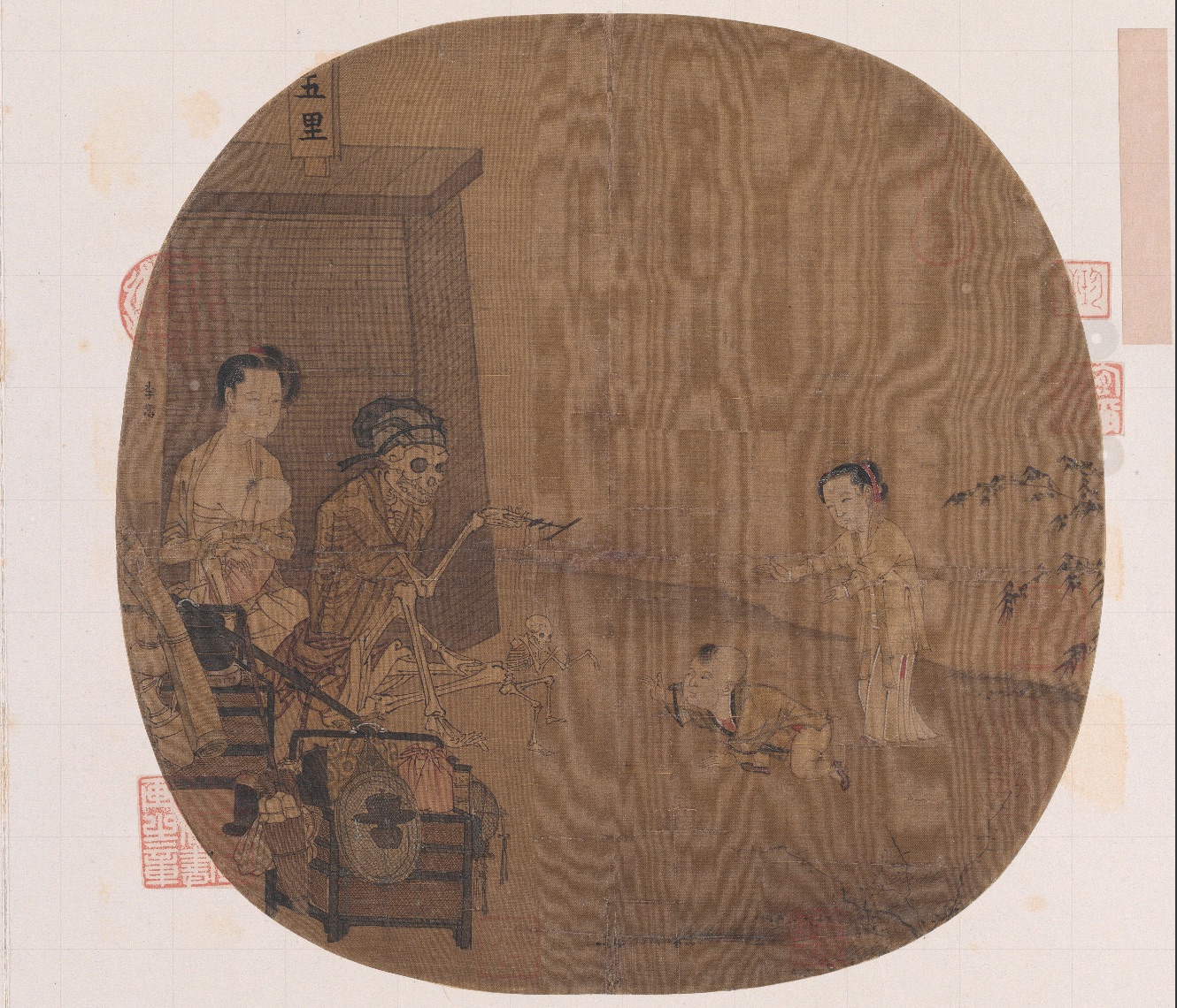 南宋名畫《骷髏幻戲圖》。圖片來源：故宮博物院官方網(wǎng)站