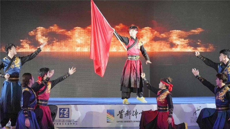 圖為“華夏風(fēng) 功夫情”演出場景，中國駐阿聯(lián)酋大使館供圖