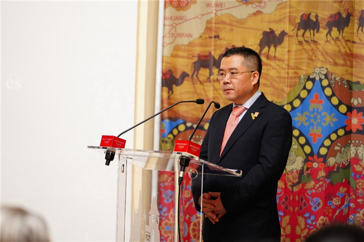 中國駐匈牙利大使龔韜。布達(dá)佩斯中國文化中心供圖
