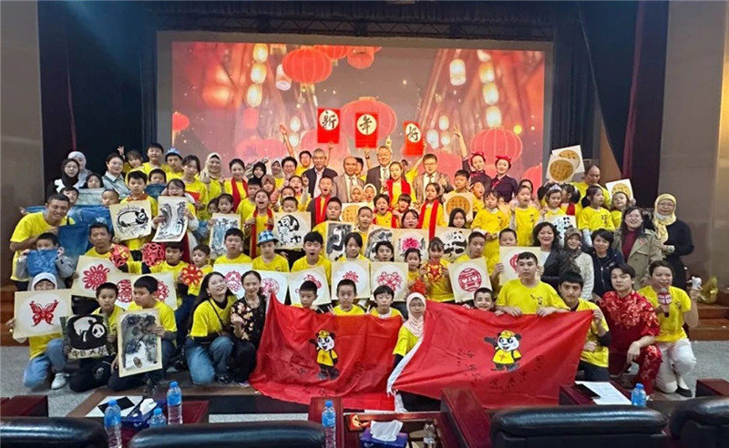 圖為2023“中華文化大樂(lè)園—埃及開(kāi)羅營(yíng)”閉幕式活動(dòng)現(xiàn)場(chǎng)。主辦方供圖