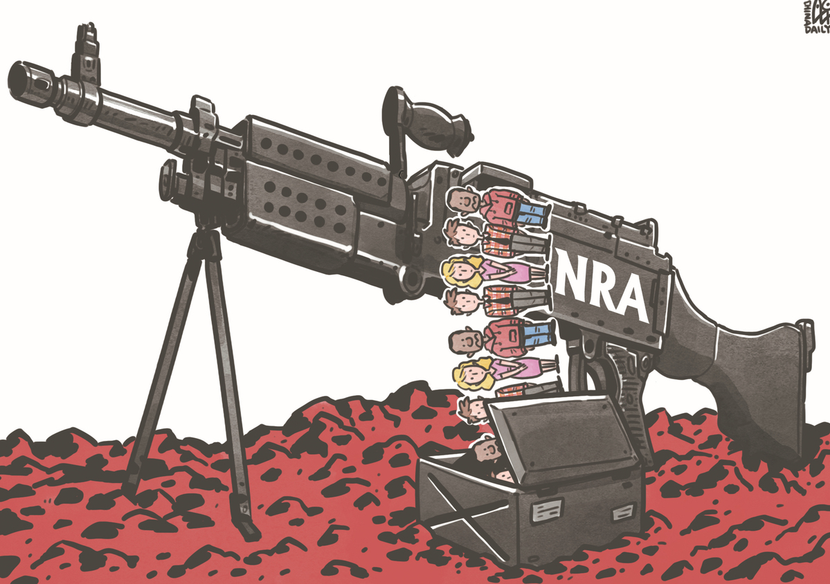 NRA成為推行槍支管控背后最大的阻力。（來源：中國日報 作者：蔡艨）