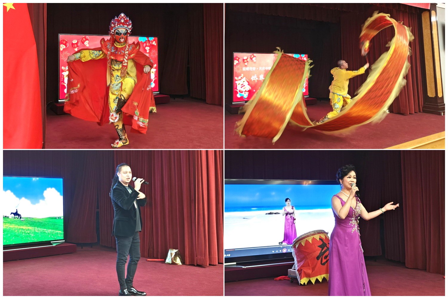 當(dāng)?shù)貎S界知名演員獻(xiàn)上精彩演出。主辦方供圖