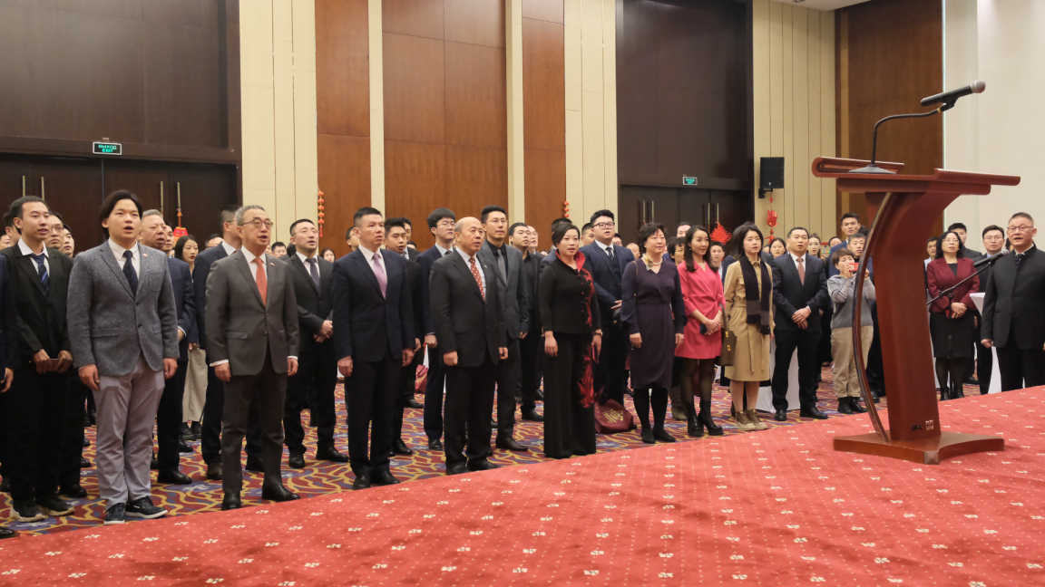 駐白俄羅斯使館2024年新春招待會現(xiàn)場。 駐白俄羅斯使館供圖