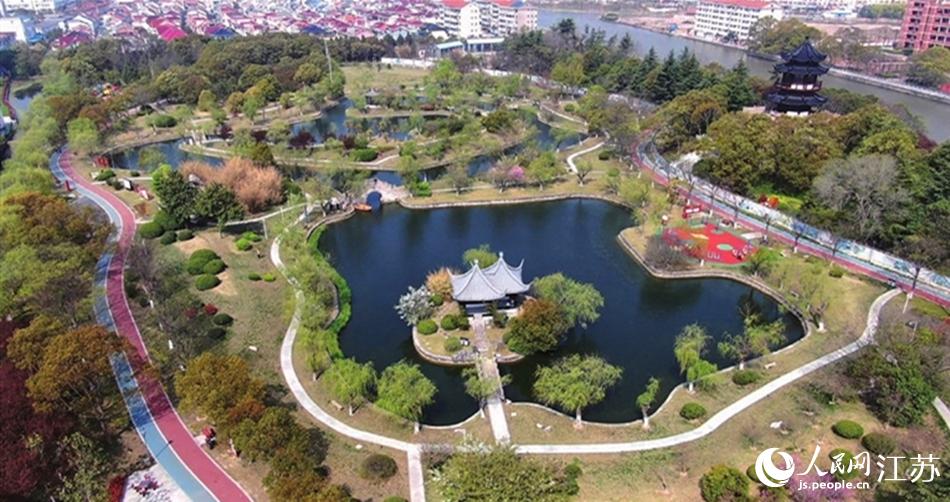如東縣人民公園。如東縣委宣傳部供圖