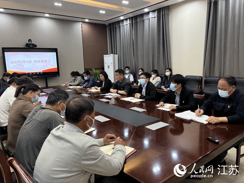 馬莊村以晨會開啟一天的工作。人民網 閆峰攝