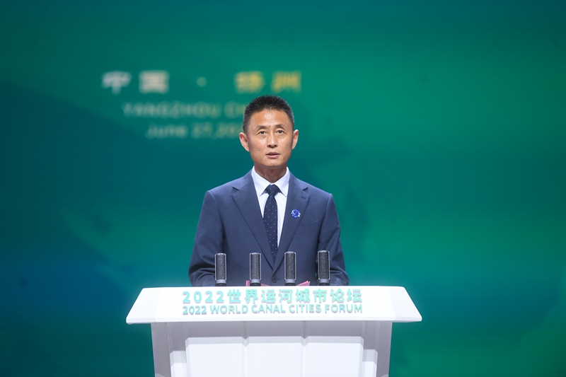 江蘇省文化和旅游廳副廳長(zhǎng)李川在大會(huì)上致辭。邵丹攝
