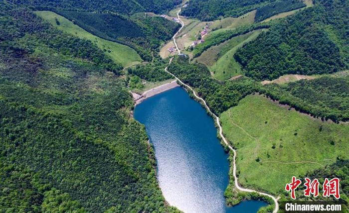 空中俯瞰北山村。洲湖鎮(zhèn)供圖