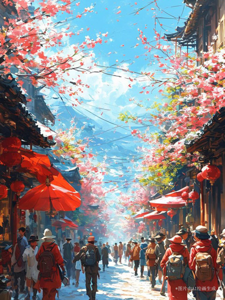 【巳巳如意萬象新】漫評(píng)丨紅紅火火中國(guó)年，照見新年新圖景