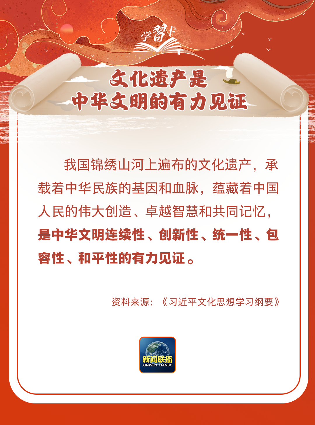 學(xué)習(xí)卡丨守護(hù)好中華民族的文化瑰寶！