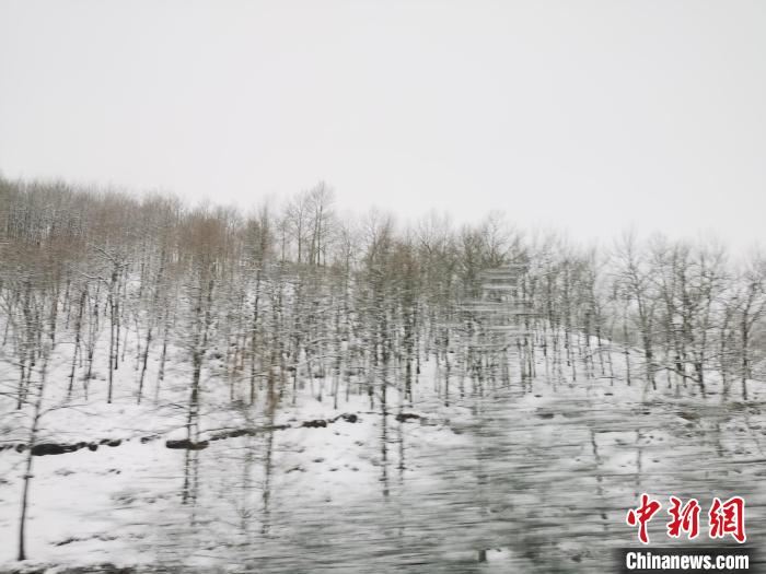 圖為青海青沙山區(qū)域被降雪覆蓋?！?zhí)砀?攝