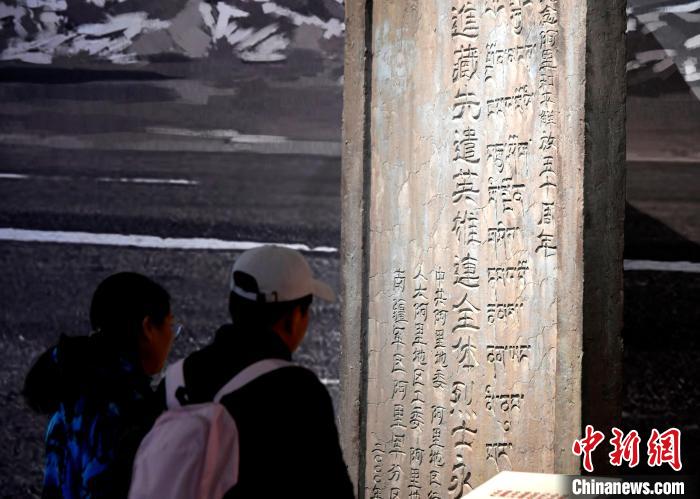 圖為5月18日，觀眾正在欣賞展覽?！±盍?攝