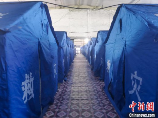 那曲火車站集中健康監(jiān)測(cè)點(diǎn)?！≈袊?guó)鐵路青藏集團(tuán)有限公司拉薩車務(wù)段 供圖