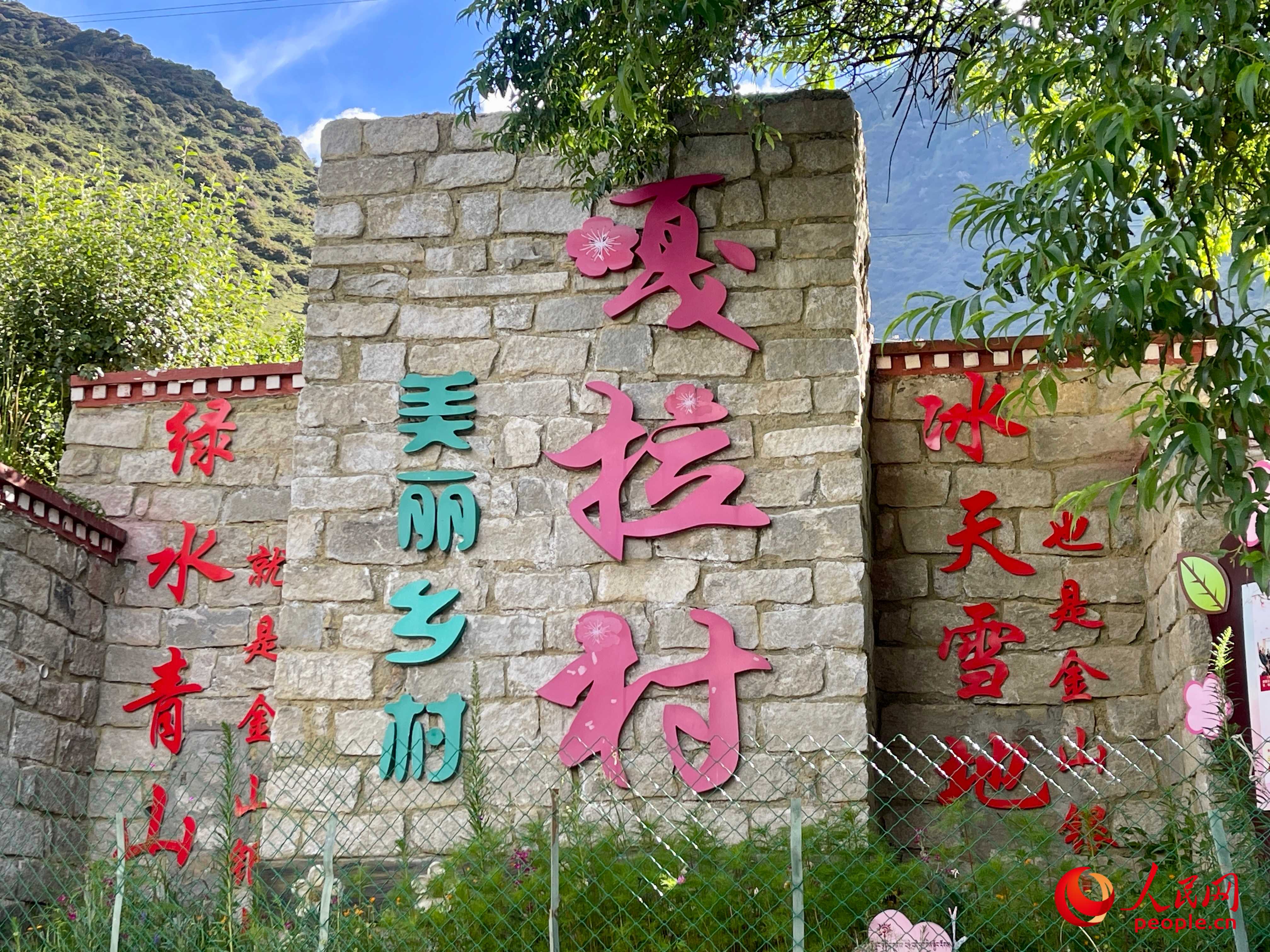 林芝鎮(zhèn)嘎拉村。人民網(wǎng) 周靜圓攝