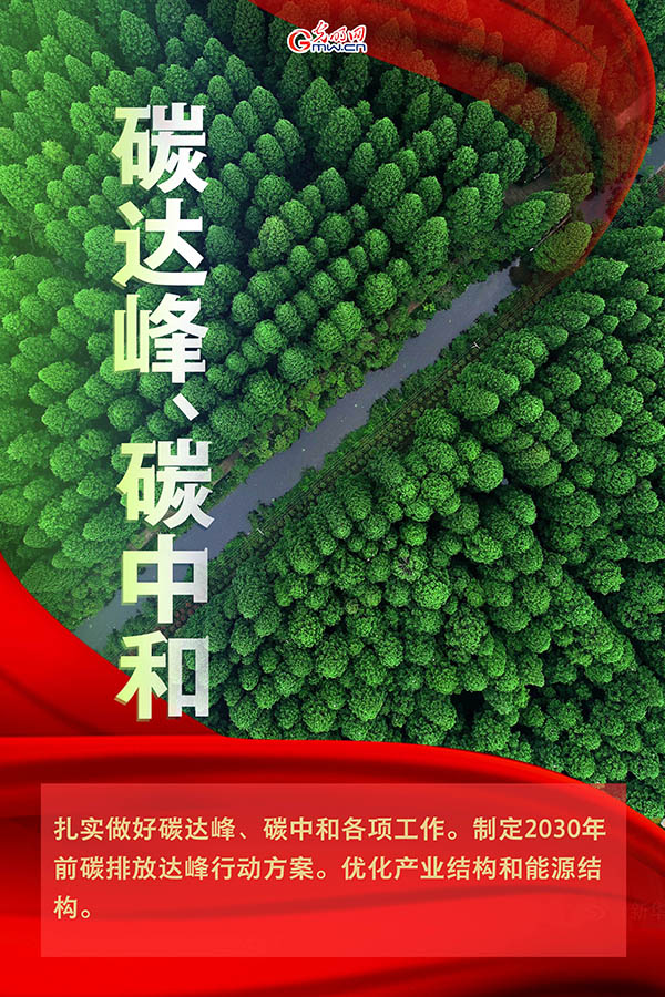 海報(bào)| 2021年政府工作報(bào)告，提到這些生態(tài)環(huán)保關(guān)鍵詞